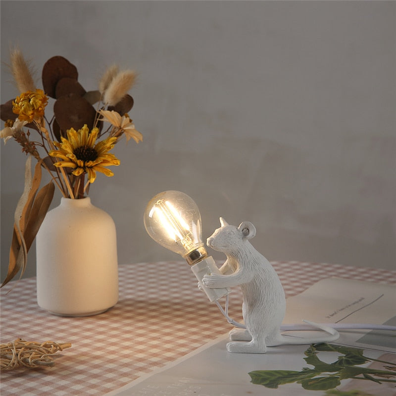 Lámpara de Ratón Dulce – Lámpara de Mesa Decorativa para el Hogar
