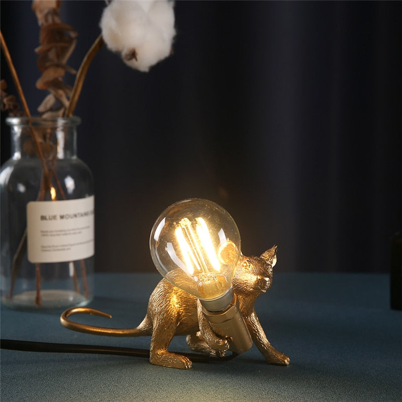 Lámpara de Ratón Dulce – Lámpara de Mesa Decorativa para el Hogar