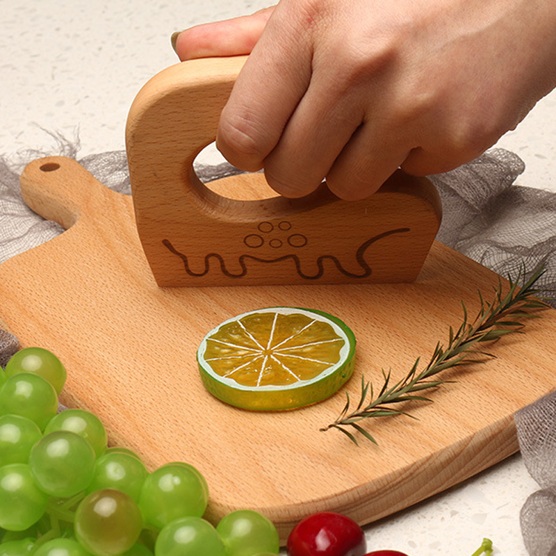 Cuchillo Infantil Montessori Seguro de Madera Natural