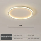 Lámpara de Techo LED Redonda Escandinava - Diseño Elegante