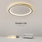 Lámpara de Techo LED Redonda Escandinava - Diseño Elegante
