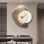 Reloj de Pared Escandinavo de Lujo | Diseño Moderno y Iluminación
