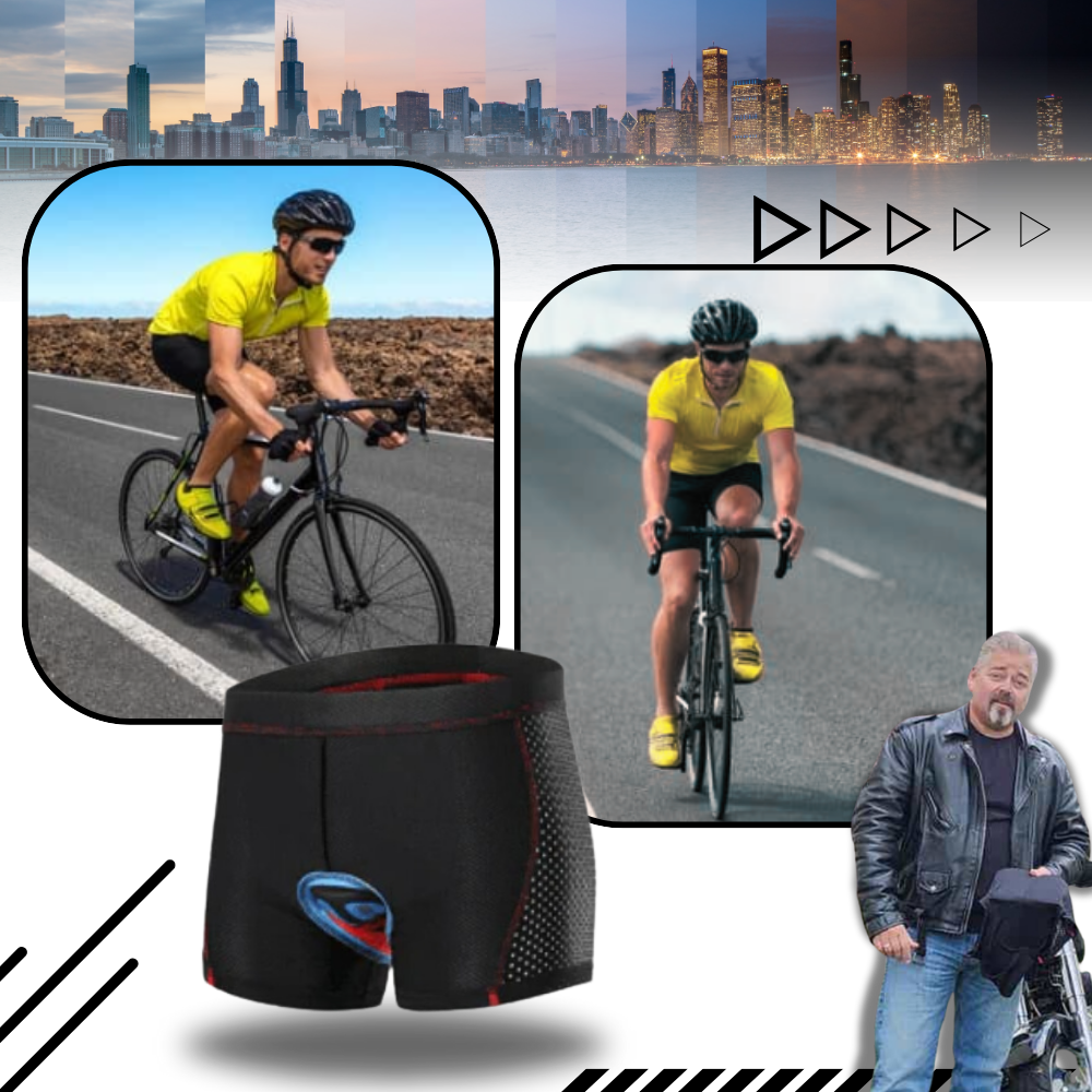 Pantalones cortos de ciclismo acolchados sin costuras