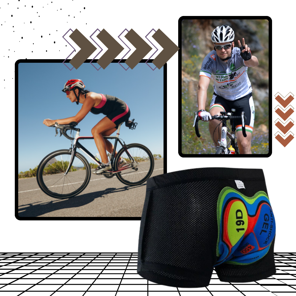 Pantalones cortos de ciclismo acolchados sin costuras