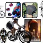 Pantalones cortos de ciclismo acolchados sin costuras