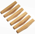 Ganchos de Pared Minimalistas de Madera para el Hogar – 6 Pzas.
