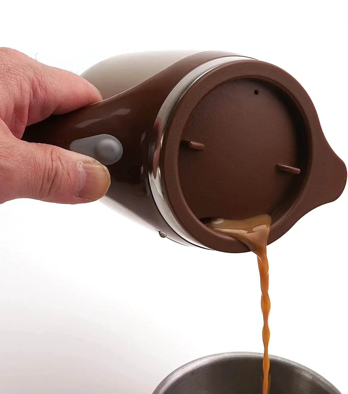 QuickStir - Taza auto-mezcladora sin esfuerzo para bebidas perfectamente mezcladas