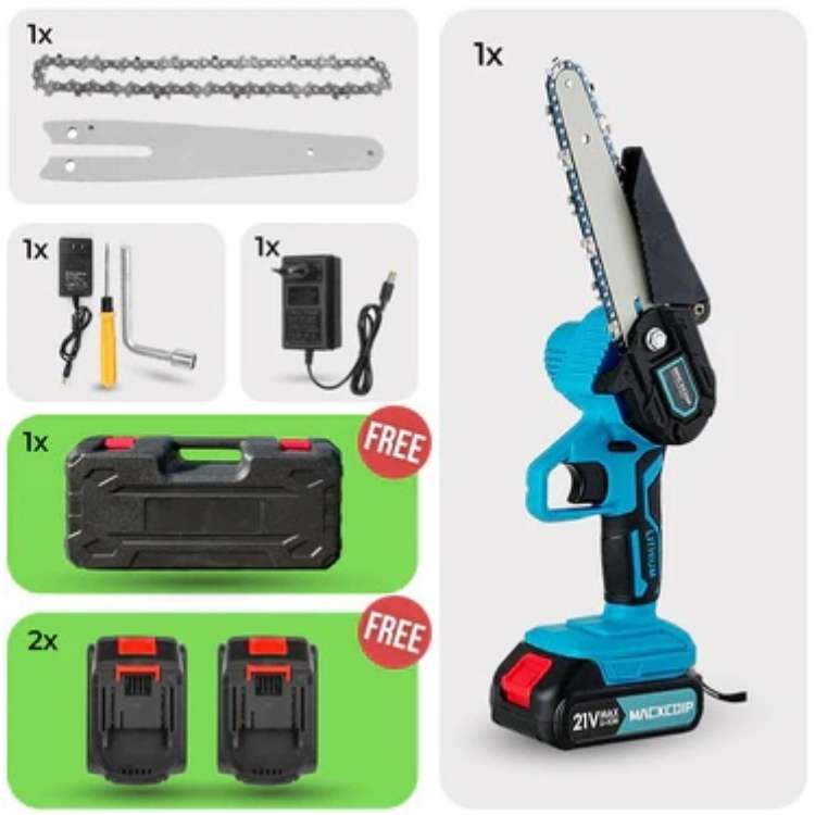 SharpEdge 6" Mini Motosierra Eléctrica Inalámbrica
