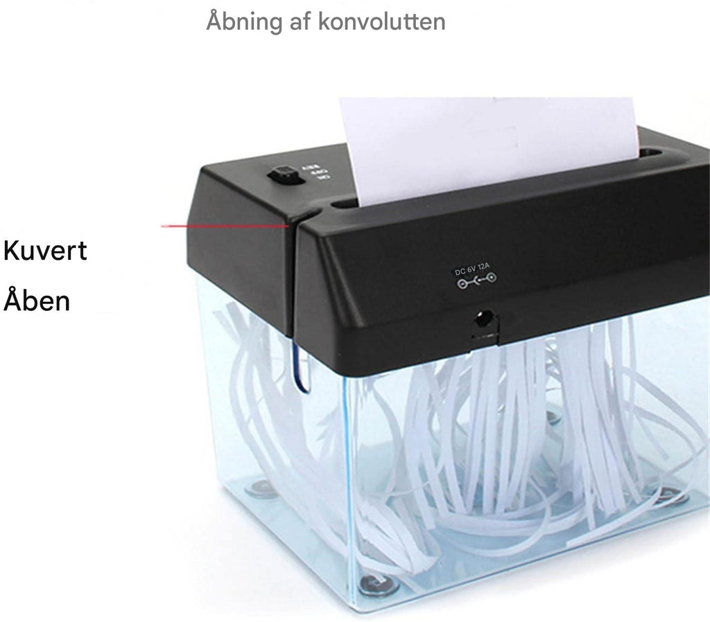Mini destructora de papel para escritorio – Compacta, silenciosa y eficiente