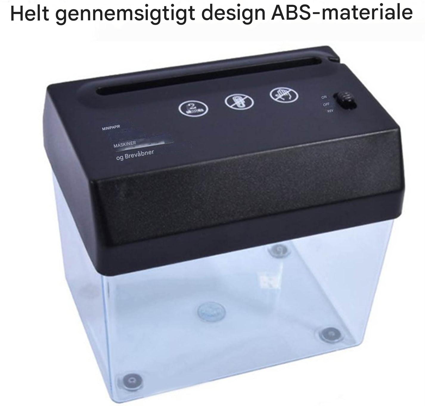 Mini destructora de papel para escritorio – Compacta, silenciosa y eficiente