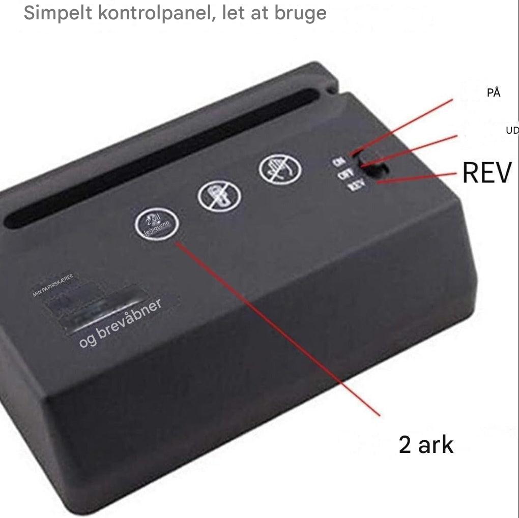 Mini destructora de papel para escritorio – Compacta, silenciosa y eficiente