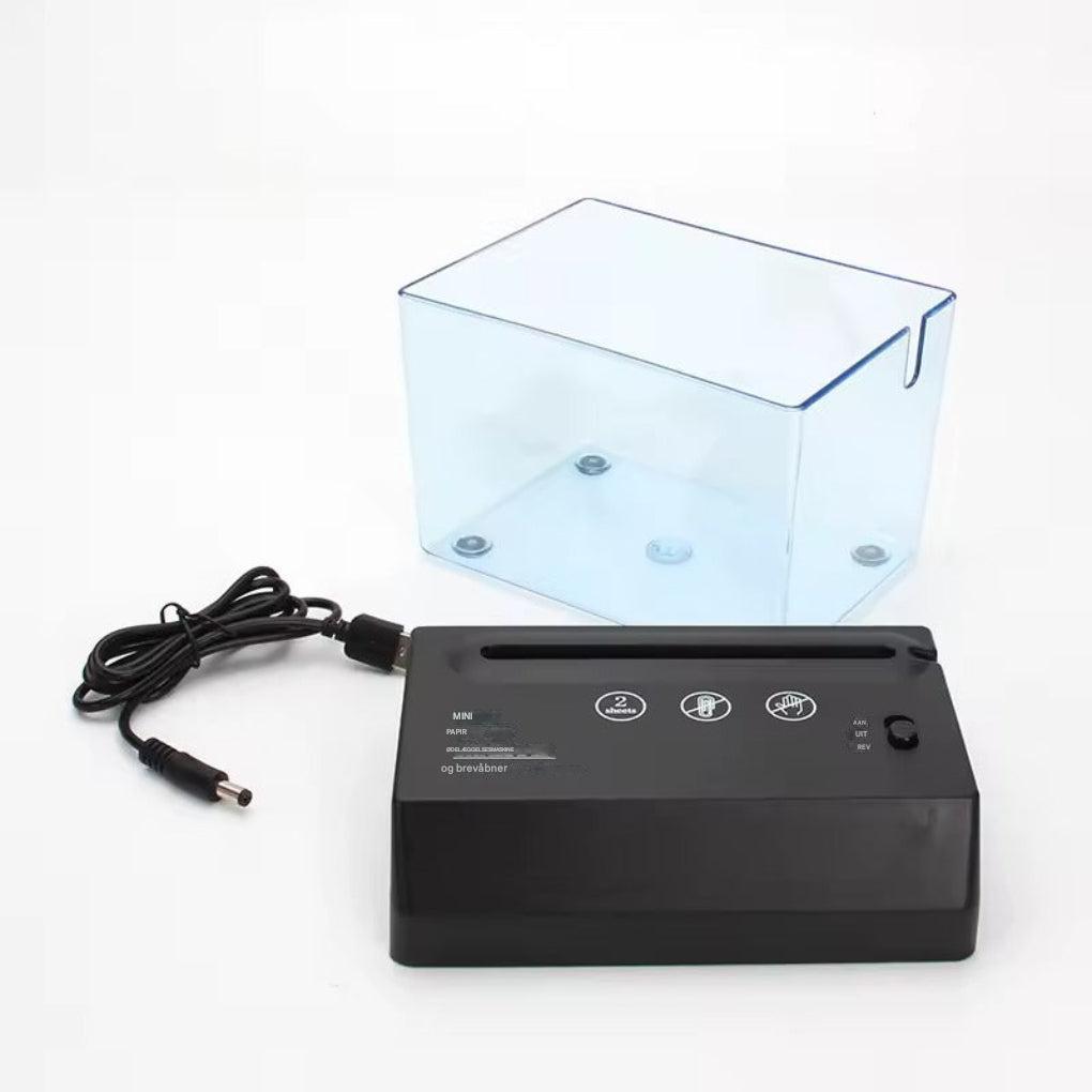 Mini destructora de papel para escritorio – Compacta, silenciosa y eficiente