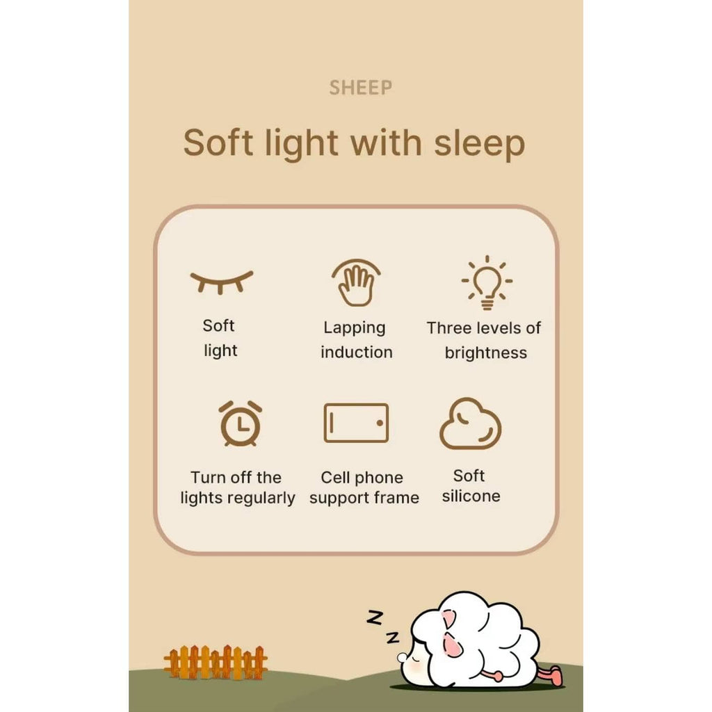 Luz Nocturna LED de Silicona para Niños - Recargable por USB