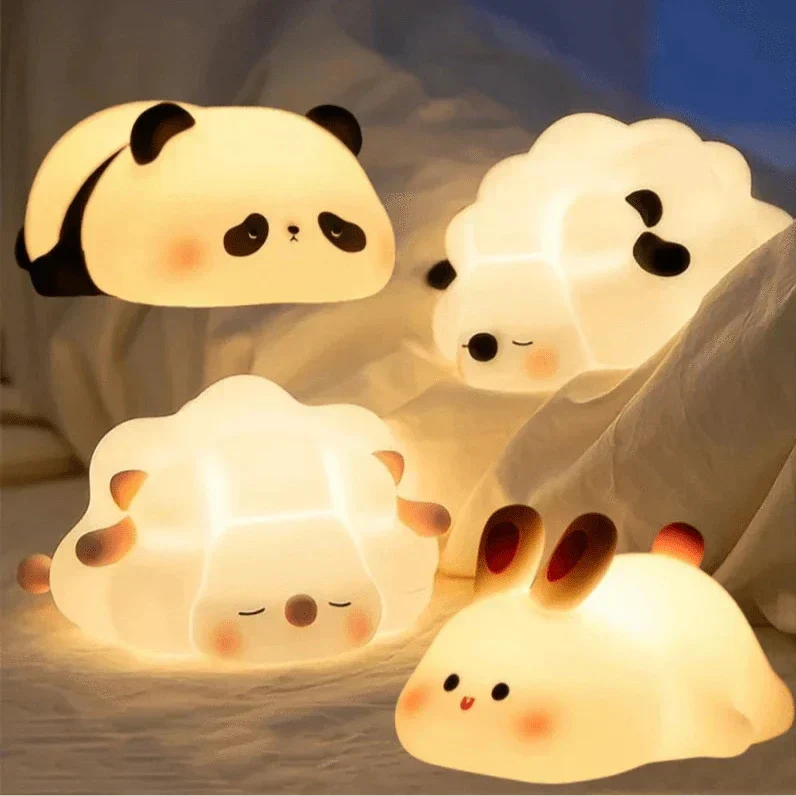 Luz Nocturna LED de Silicona para Niños - Recargable por USB