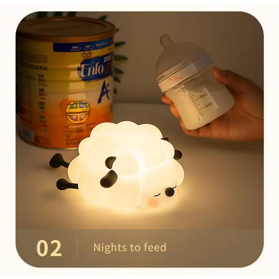 Luz Nocturna LED de Silicona para Niños - Recargable por USB