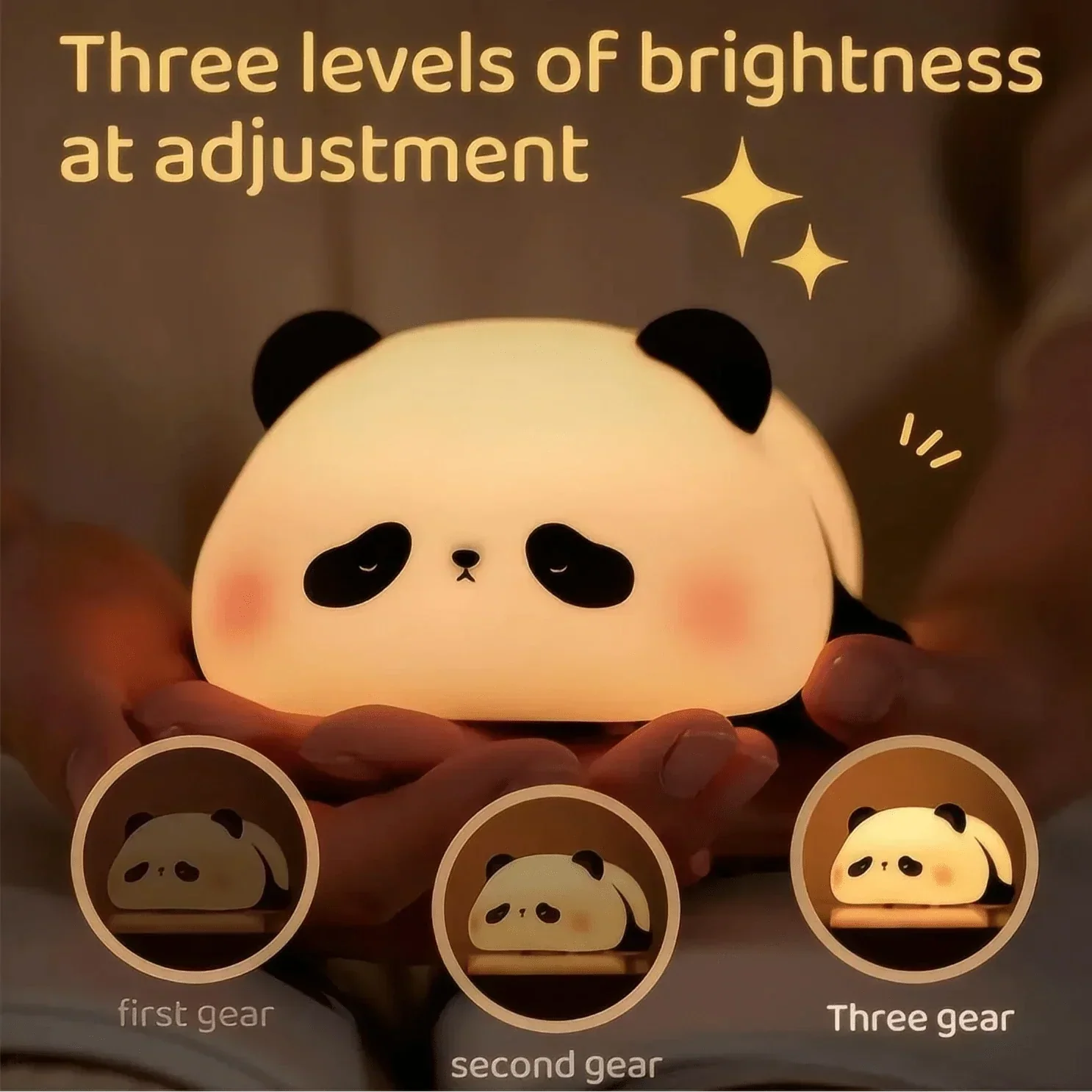 Luz Nocturna LED de Silicona para Niños - Recargable por USB