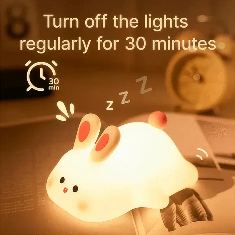 Luz Nocturna LED de Silicona para Niños - Recargable por USB