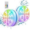 Iluminación LED autoadhesiva a prueba de agua con 16 colores para piscina