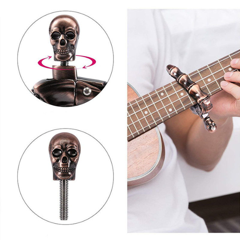 Capo de Guitarra en Forma de Calavera - Juguetes y Regalos