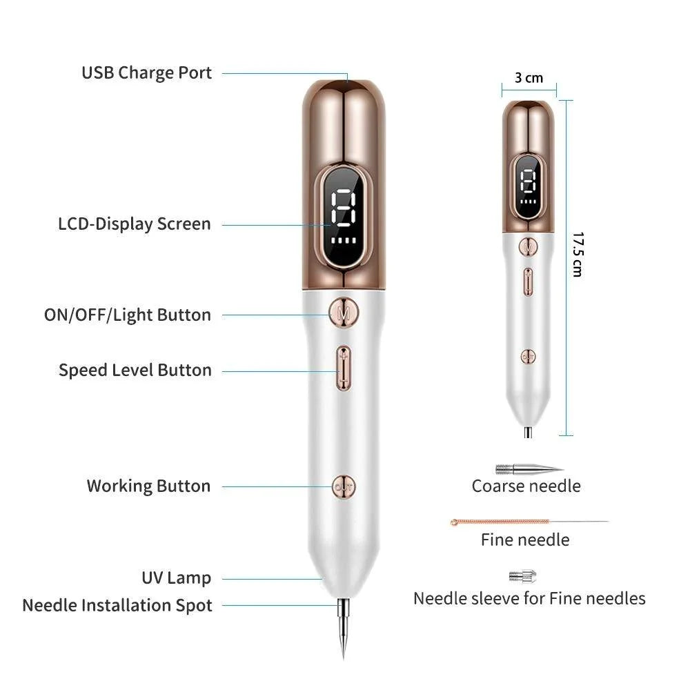 Pluma de Plasma para Eliminar Etiquetas de Piel, Lunares y Más