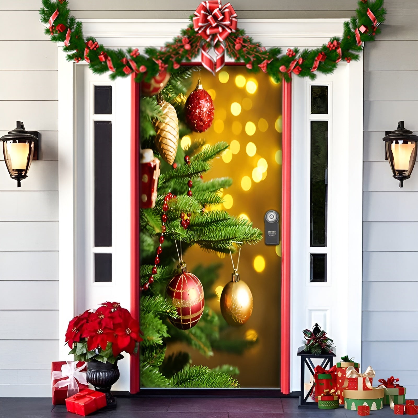 MagicDoor - Su elegante y lavable cubierta de puerta para una instalación rápida en 28 segundos | 1+1 GRATIS