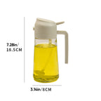 Spray y dispensador de aceite de vidrio 2 en 1