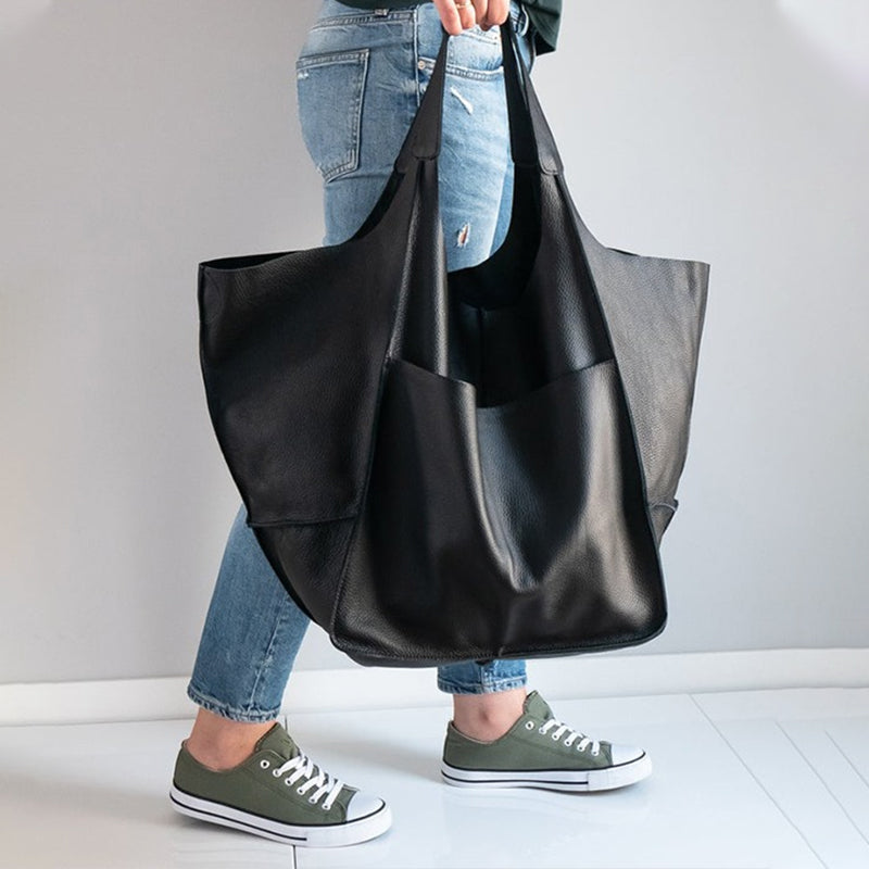 Bolsos de fin de semana de gran tamaño de cuero