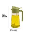 Spray y dispensador de aceite de vidrio 2 en 1