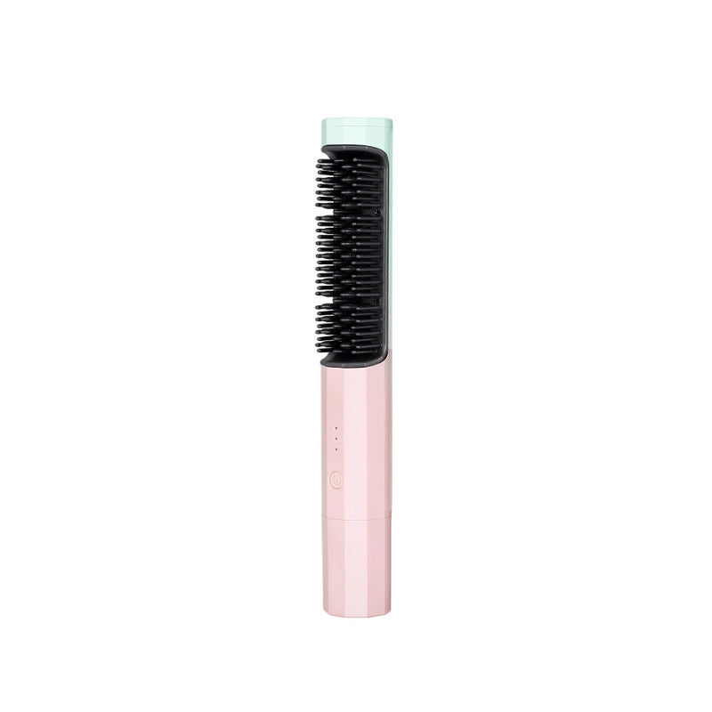 Plancha de Pelo Inalámbrica con Cepillo para un Cabello Sedoso
