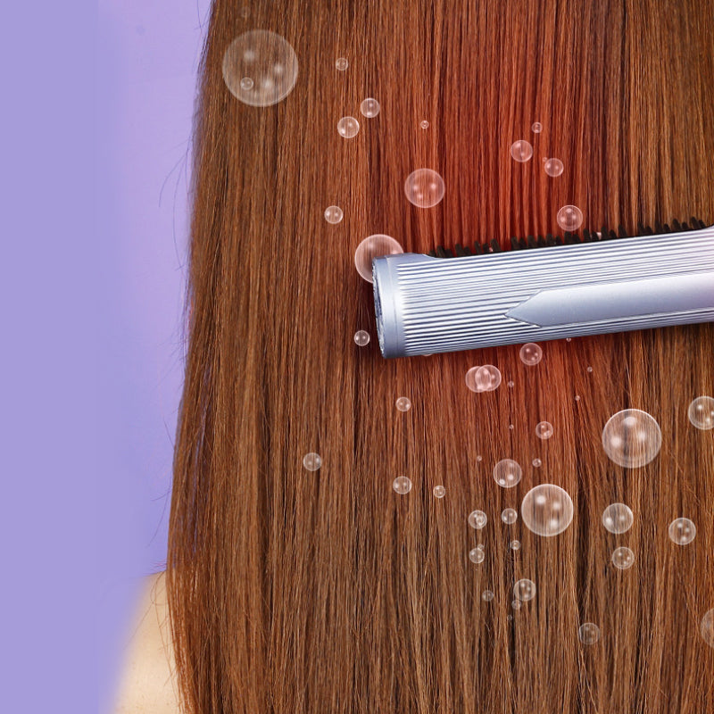 Plancha de Pelo Inalámbrica con Cepillo para un Cabello Sedoso