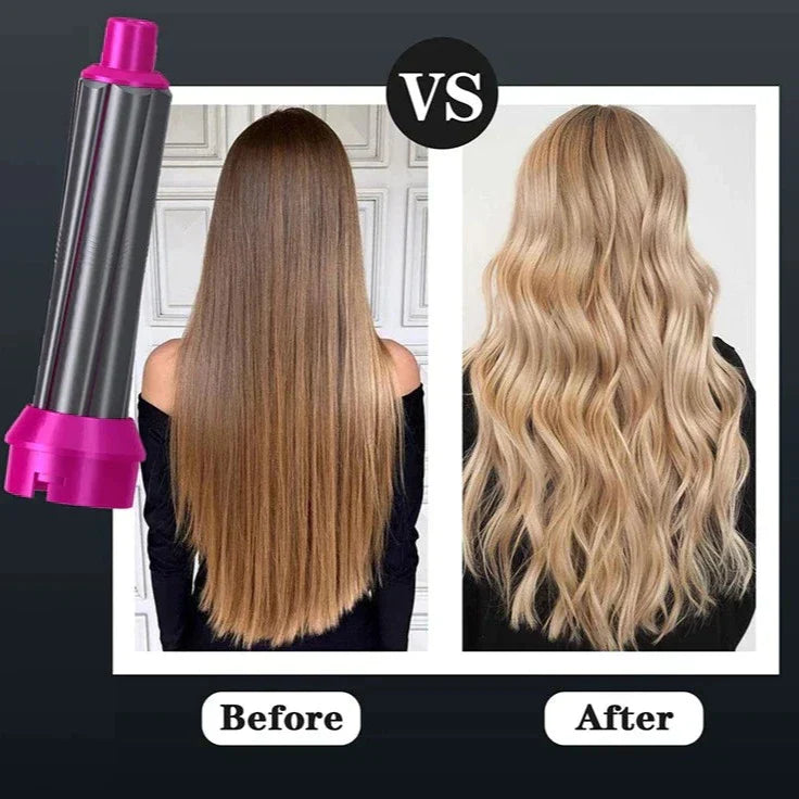 Estilizador de Cabello Premium 5 en 1 para Mujeres con Opciones de Rizado y Alisado