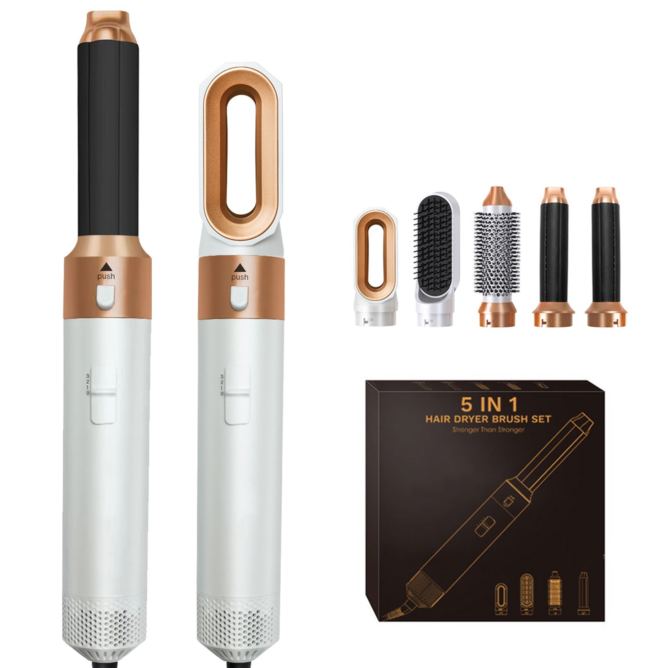 Estilizador de Cabello Premium 5 en 1 para Mujeres con Opciones de Rizado y Alisado