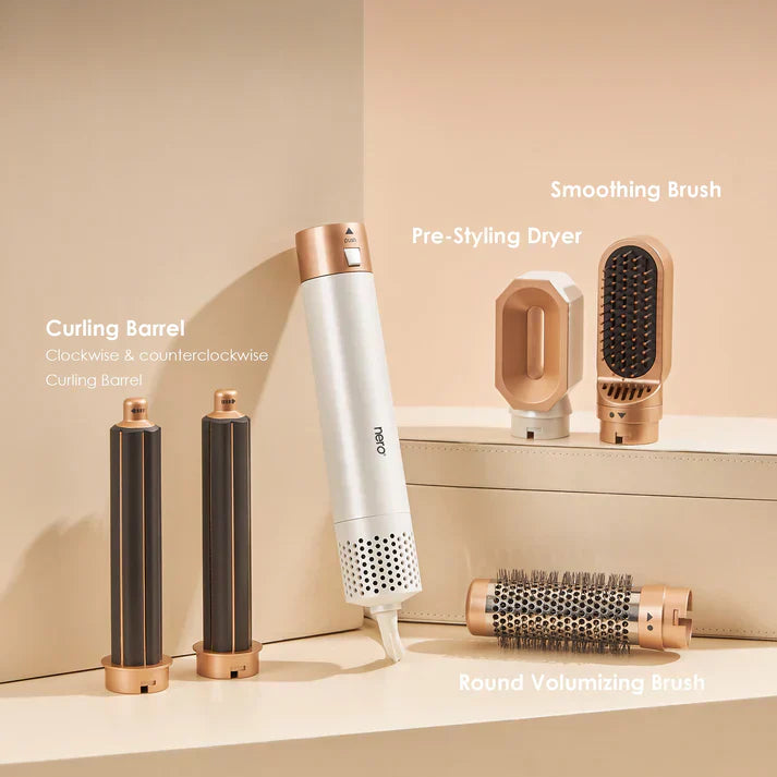 Estilizador de Cabello Premium 5 en 1 para Mujeres con Opciones de Rizado y Alisado