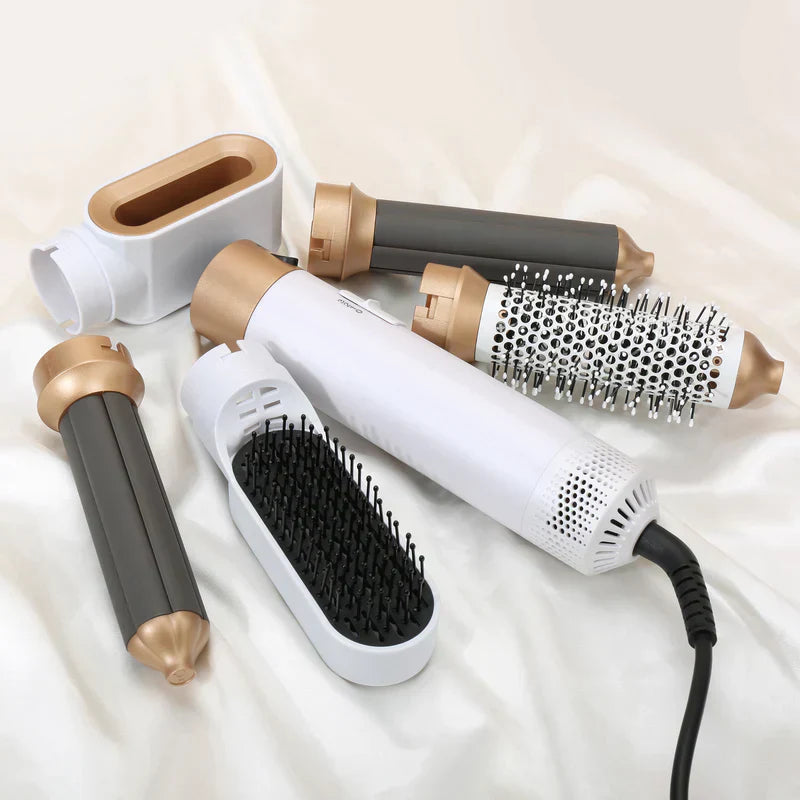 Estilizador de Cabello Premium 5 en 1 para Mujeres con Opciones de Rizado y Alisado