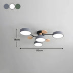 Moderna Luz de Techo LED Semi-Flush Halo para Espacios Elegantes