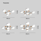 Moderna Luz de Techo LED Semi-Flush Halo para Espacios Elegantes