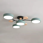 Moderna Luz de Techo LED Semi-Flush Halo para Espacios Elegantes