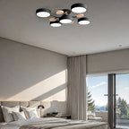 Moderna Luz de Techo LED Semi-Flush Halo para Espacios Elegantes