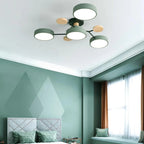 Moderna Luz de Techo LED Semi-Flush Halo para Espacios Elegantes