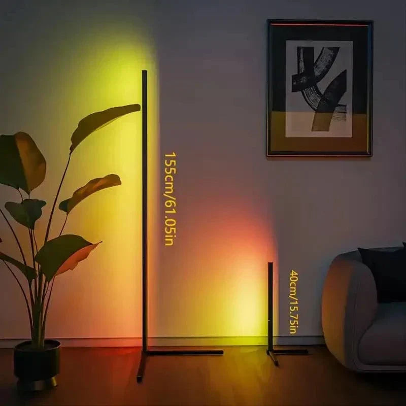 Lámpara de Esquina RGB Elegante con Control Remoto - Iluminación Moderna