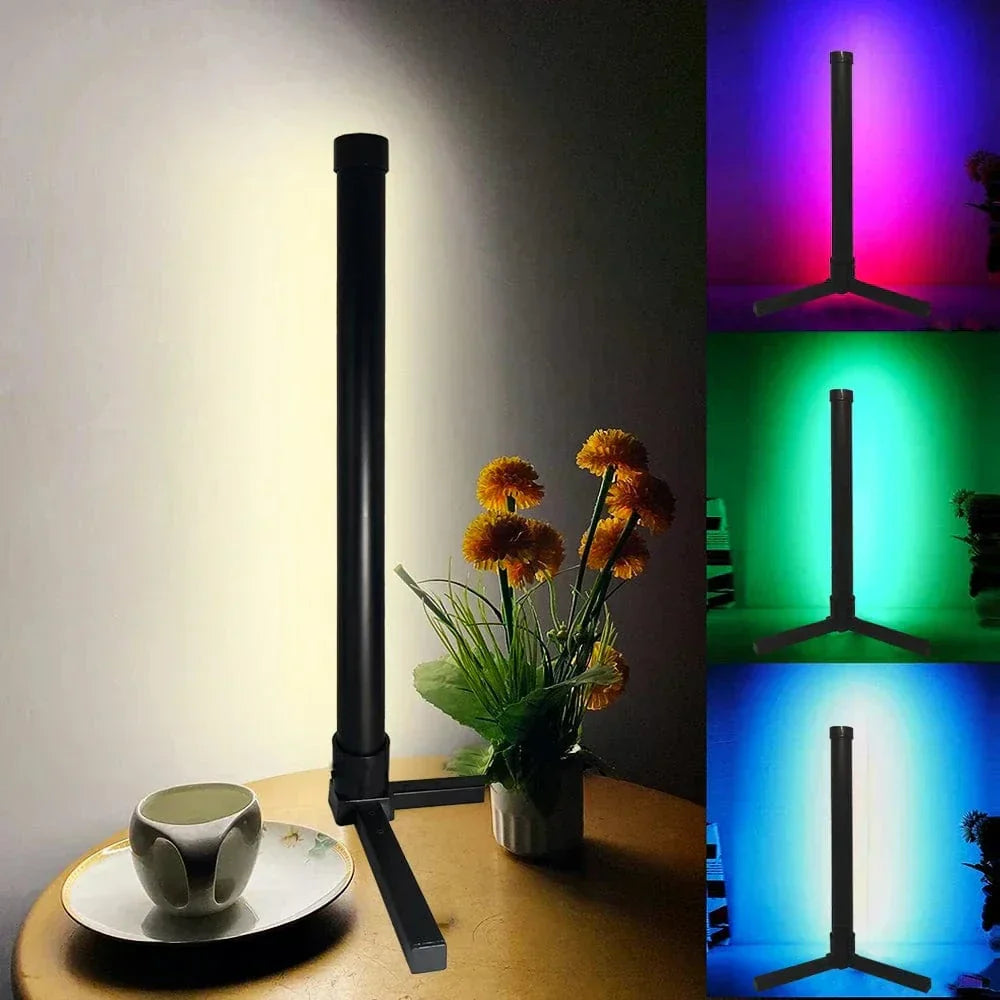Lámpara de Esquina RGB Elegante con Control Remoto - Iluminación Moderna