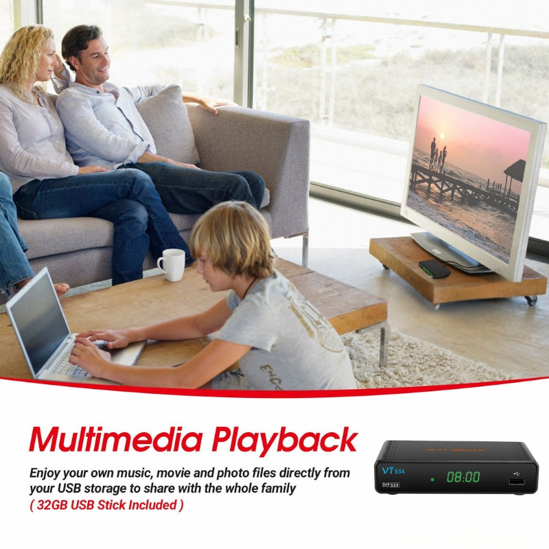 Grabador V7 S5X HD Freeview Box con salida 1080p