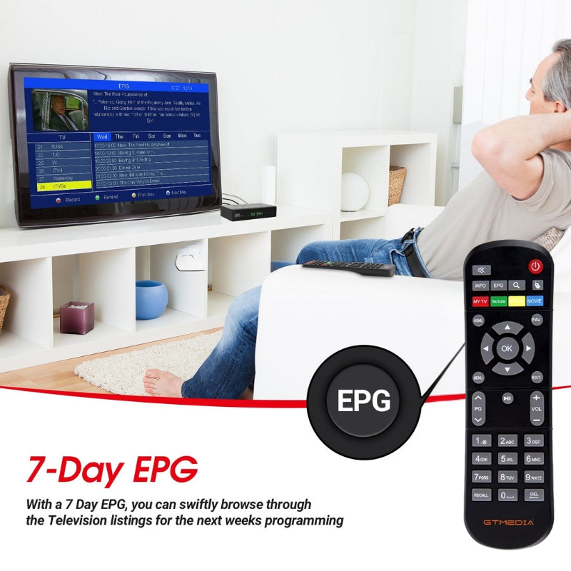 Grabador V7 S5X HD Freeview Box con salida 1080p
