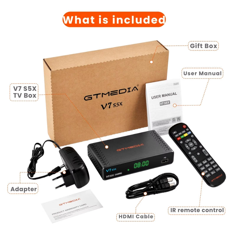 Grabador V7 S5X HD Freeview Box con salida 1080p