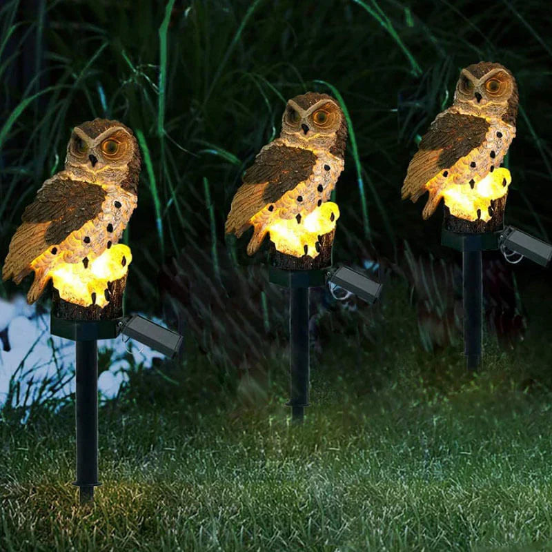 Lámpara de jardín con energía solar - OwlGlow