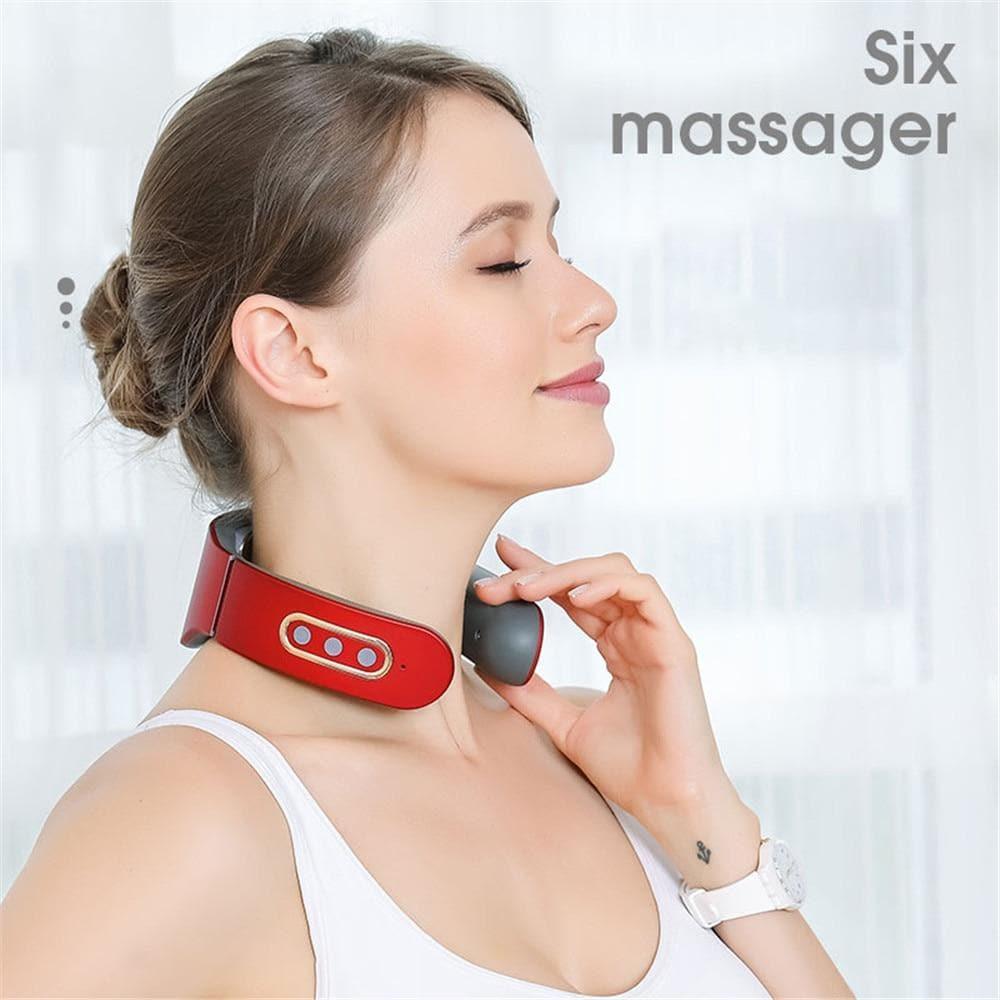 Masajeador de Cuello y Hombros Inteligente 4D con Calor para Alivio de Cuello y Hombros