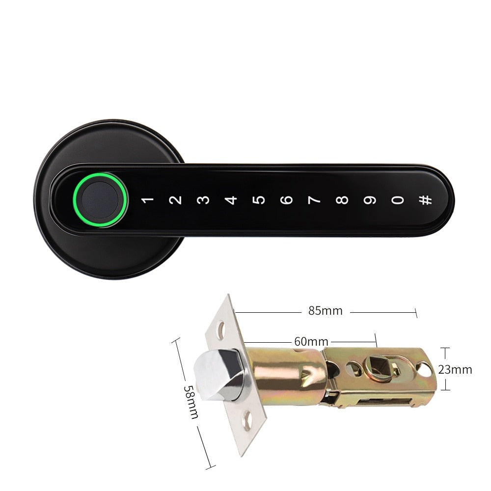 Cerradura de Puerta Inteligente con Huella Dactilar – Seguridad Sin Llaves para Tu Hogar