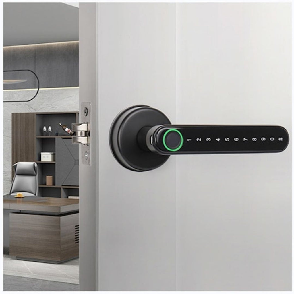 Cerradura de Puerta Inteligente con Huella Dactilar – Seguridad Sin Llaves para Tu Hogar