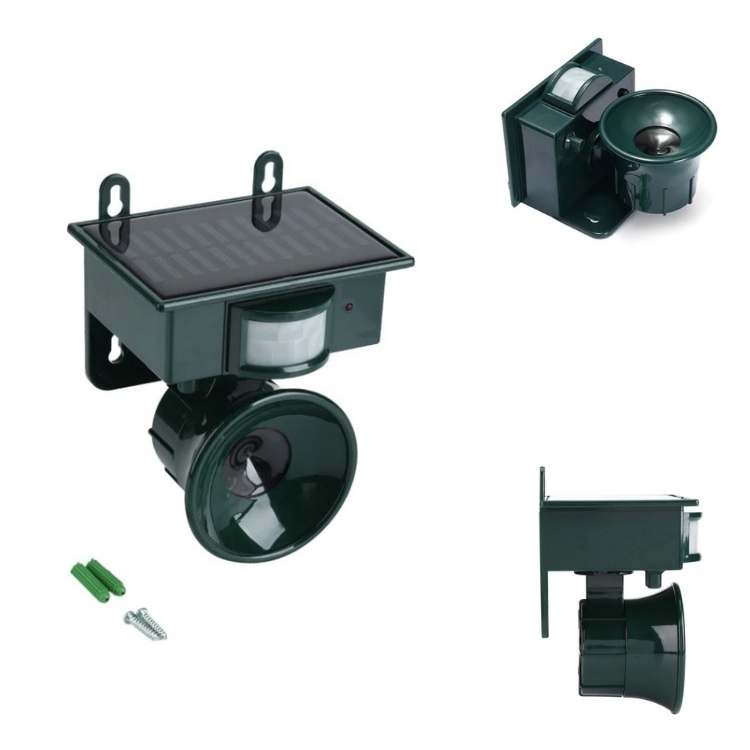 Repelente de Aves Solar Ultrasonico Inteligente