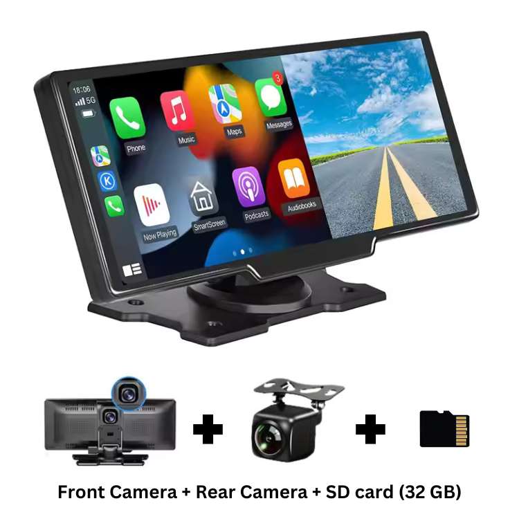SmartDrive Pantalla Inalámbrica de 10.25” para CarPlay y Android Auto